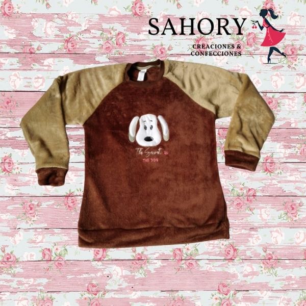Pijama de Felpa Anti-Alérgica Perrito